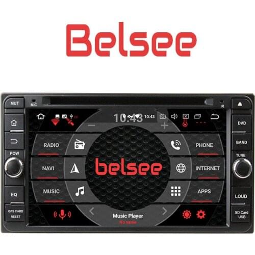 Belsee 7" Universal 2 Din Android 8.0 Multimedia Player Head Unit Radio Stereo for Toyota Fj Cruiser Corolla RAV4 Yaris GT86