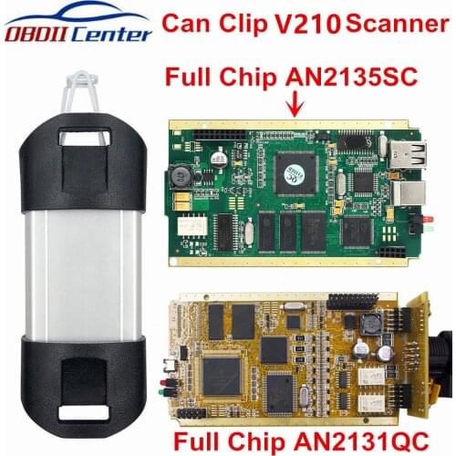 DHL Full Chip Can Clip V190 For Diagnosis Interface CYPRESS AN2131QC AN2135SC Software V178 Can-Clip Diagnostic Adapter Gold PCB