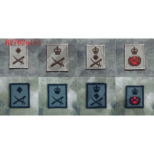 Embroidery Patch British Army MTP General Rank Morale Military Tactics