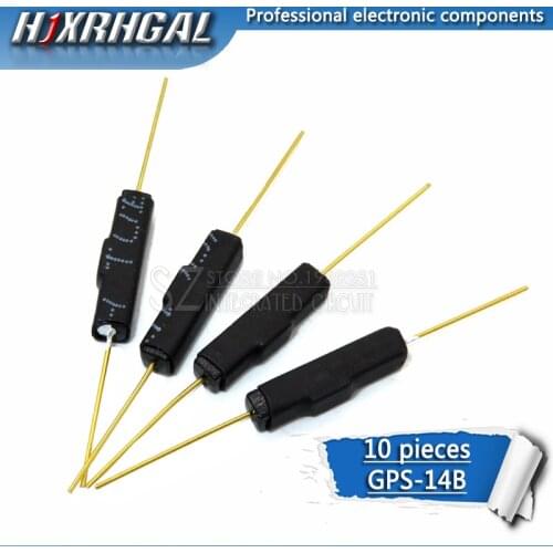 10PCS Plastic Type Reed Switch 2 * 14 Normally Open Magnetic Control Switch GPS-14B Anti-Vibration Sensors HJXRHGAL