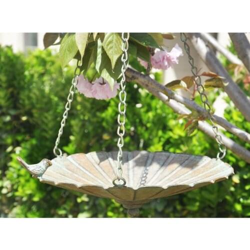 Iron ing Bird Feeder Birdbath Wild Decoration Chickadees