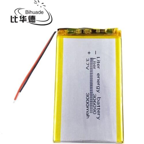 3.7V,3000mAH 306090 Polymer lithium ion / Li-ion battery for tablet pc BANK,GPS,mp3,mp4