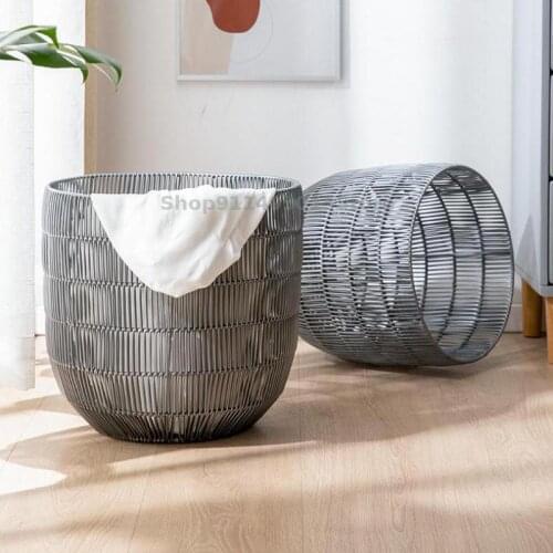 American Retro Woven Dirty Clothes Basket Bathroom Dirty Clothes Storage Basket Hotel Dirty Clothes Basket Change Storage Basket