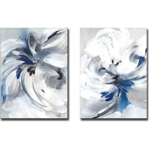 Free Shipping Hand Painted 2 Panel Canvas Oil Painting Wall Art Home Decoration Piece Oil Paintings Modern Abstract Wall Art