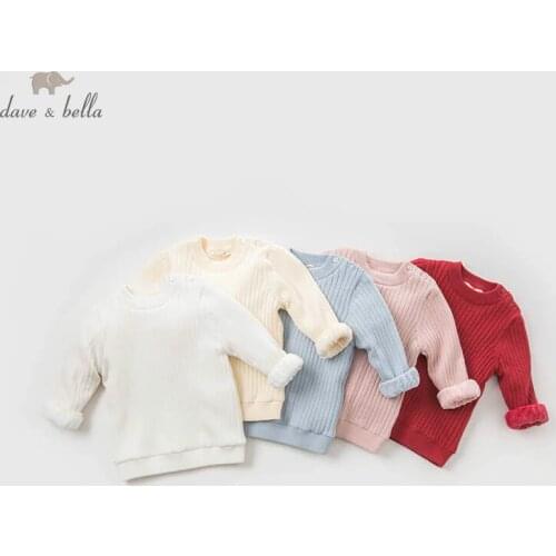DB9449 dave bella autumn infant baby girls fashion top kids toddler pullover children boutique navy knitted sweater