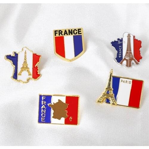 Italy Paris Dubai Building Flag Brooch And Enamel Pin Statue Of Liberty Eiffel Tower Lapel Pin Badge