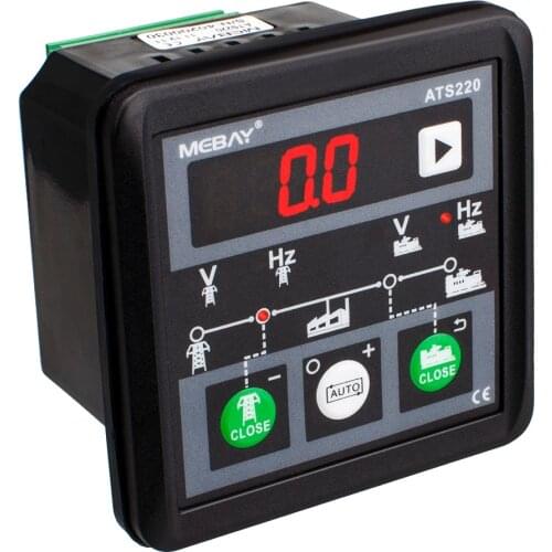 Genset Controller with ATS System of Mains and Power Genset 4 Digits LED Display Gens Voltage Frequency