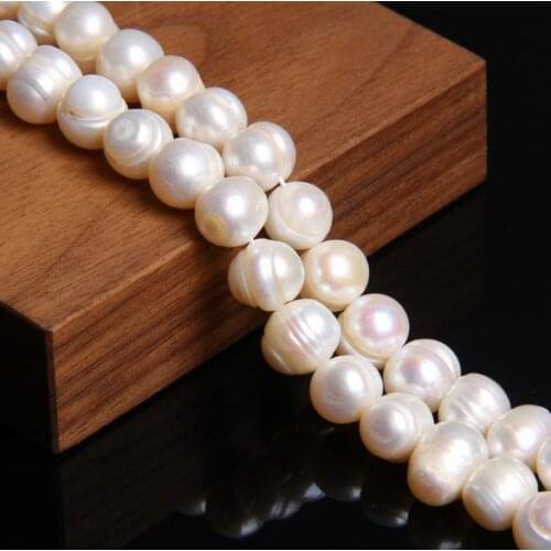 Favorite Natural Pearl Jewelry White 8-9mm Real Freshwater Pearl Loose Beads For Women DIY Jewelry Making Bracelet Necklace