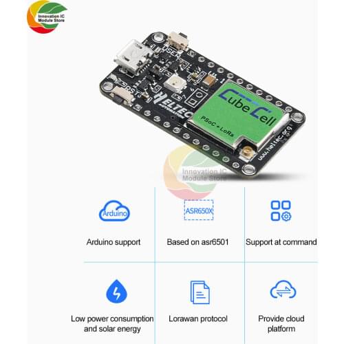 ASR6501 SX1262 LoRaWAN Development Board Adapter CubeCell Sensor Module ASR650x Wifi 868MHZ 915MHZ 433MHZ For Arduino LoRa Node
