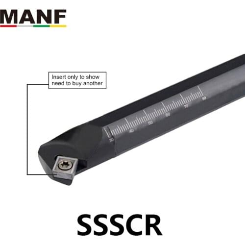MANF 32cm S32T-SSSCR09 CNC Turning Screw Steel Lathe Cutter Hole Processing Internal Boring Tool interning Turning Tool For SCMT
