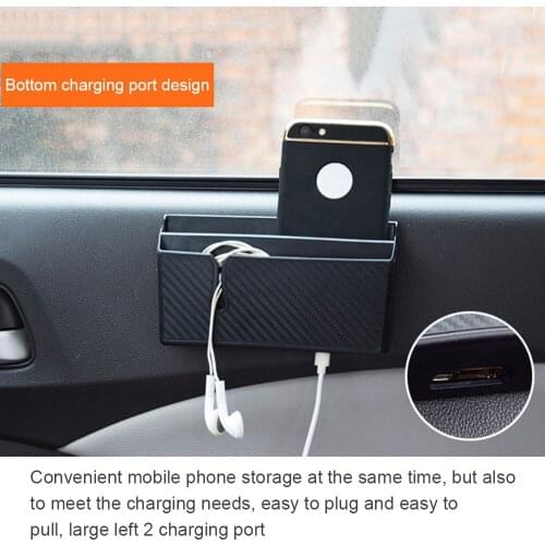 Multifunction Storage Box Auto Car Collecting Boxes Organizer for Gadget Cards Mobile Phone Sticky box Interior Accessories