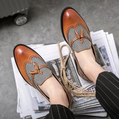 Fashion Trend Stylish Shoes For Men Fashion Formal Leather Male Casual Man Mens Skin Mens Italian Black Brown Lether Summer