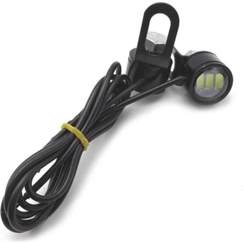 Motorcycle Rearview Mirror Eagle Eye Flash Strobe 3LED Motorcycle Signal Light DRL White/Red Night Safety Signal Lights 28GC