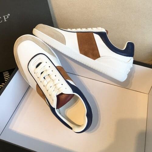 Autumn and winter 2020 new sports shoes leisure sports shoes small white shoes cowhide flat shoes womens shoes
