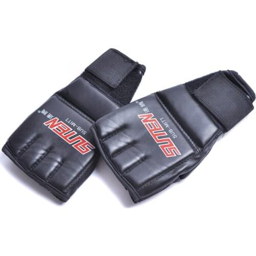 Mitt Train Sparring Kick Boxing Gloves Half Fingers Boxing Gloves Mitts Protector Gloves for MMA Boxeo Punch free shipping