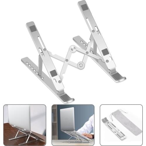 Multi-Angle Laptop Stand Adjustable Foldable Computer Holder Notebook Stand for 10-15.6 Inch Laptops