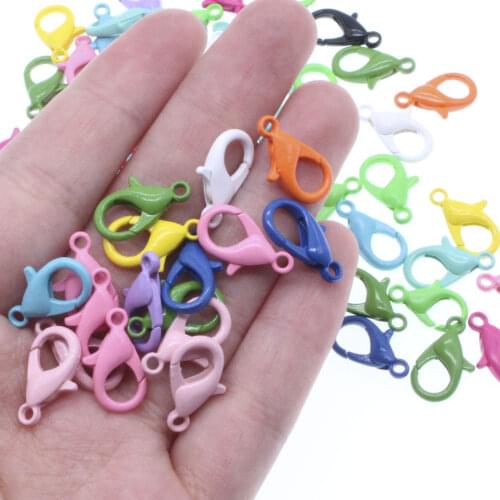 CHONGAI 30PCS Multicolor Fashion Jewelry Findings,Alloy Lobster Clasp Hooks for Necklace&Bracelet Chain DIY