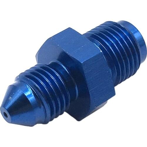 Blue Turbo Oil Feed Restrictor Fitting For GT28R GT35R Adapter -3AN