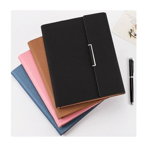 Hard Cover Spiral Notebook A5 Binder Notebook Quality PU Cover Business Lined Notebook