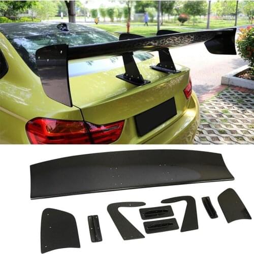 Carbon Fiber / FRP Universal Car Rear Trunk Wing Spoiler for Nissan GTR Mustang Toyota GT86 Subaru BRZ All Sedan Coupe Big Barb