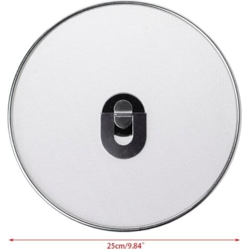 W3JA Stainless Steel Cover Lid Oil Proofing Frying Pan Splatter Screen Spill Proof