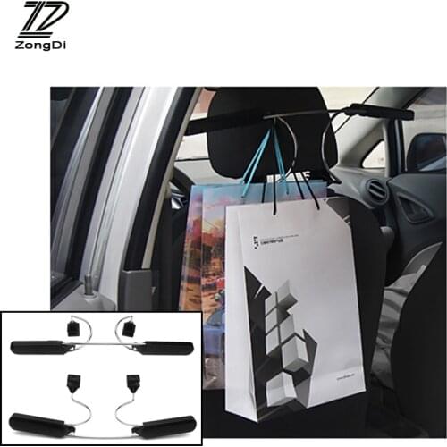 ZD Car adjustable hanger Stainless steel clothes rack For Ford focus VW polo Peugeot 206 307 Citroen c3 Mazda 3 6 Accessories
