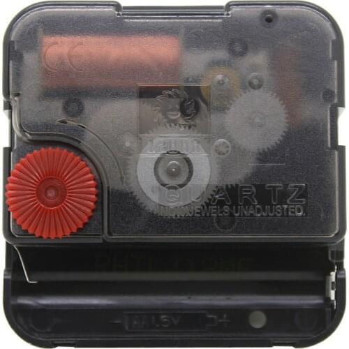 100pcs 12888 Young Town 6mm Black Screw Quartz Movement Plastic Clock Accessory Sweep Second Movement clock Kits