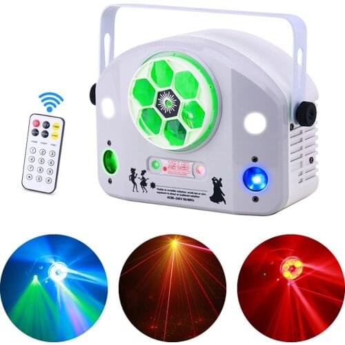 2020 NEW Remote Control LED 120W Beam Laser Light 6x15w RGBW led DJ Disco Light Beam Spot Strobe Laser 4IN1 Stage Effect Light