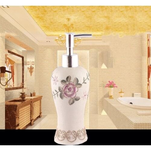 300ml Resin Liquid Soap Bottle Soap Dispensers Emulsion Lotion Bottle Creative Bathroom Accessories