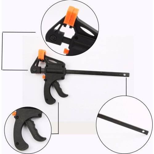 4" Inch F Woodworking Clamp Clamping Device Adjustable DIY Carpentry Gadgets Length 195mm,Two colors available, LUBAN