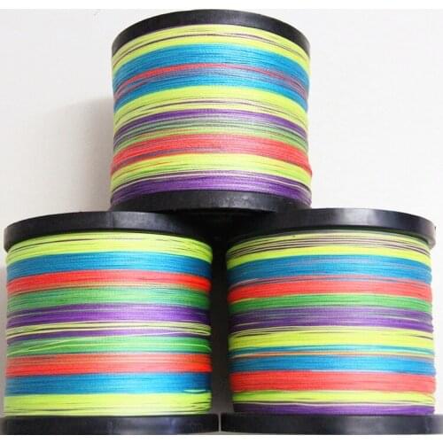 500 meters 8 strands strong PE fishing line colorful sea pole mainline anti fish bite proof fishing lure thread braid