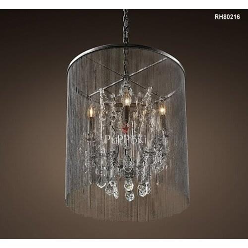 American Lighting Vintage Crystal Lamp Cristal Chandelier