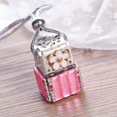 Car perfume Essential oil glass empty bottle Automotive interior Home supplies decorate Handmade diamond Car-styling 200pcs