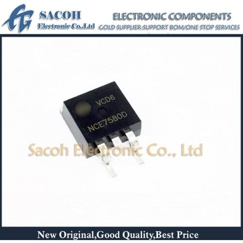 Free Shipping 10Pcs NCE7580D NCE7580 or NCE75H21D NCE75H21 TO-263 80A 75V Power MOSFET