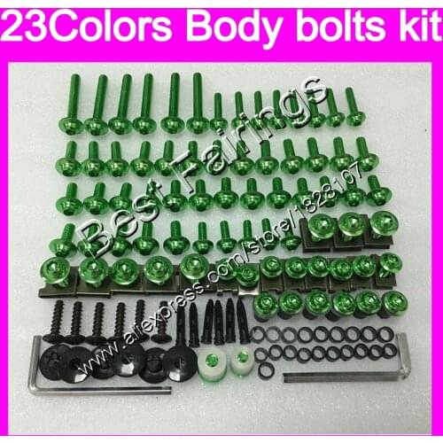 Fairing bolts full screw kit For KAWASAKI Bodys ZX11R 1997 1998 1999 ZX-11R ZZR1100 ZX11 R 2000 2001 Complete Body screws Nuts