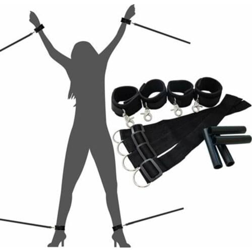 CamaTech Over The Door Entryway Restraints SM Hand Cuffs Shackles Door Jam Hanging Hand and Ankle Cuffs for Couples Bondage kit