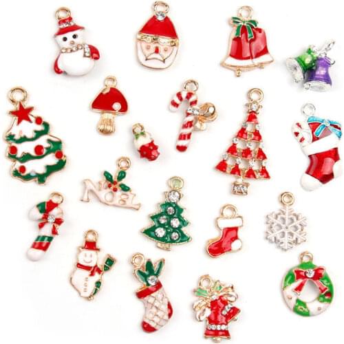 Dainty Christmas Necklaces For Women Santa Claus Snowman Pendant Girls Kids Jewelry Pendants