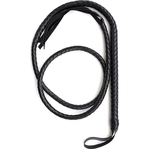 PU Leather 190cm Queen Long Whip 3 Color for Selection Handmade Waving Bull Whip Fetish Fantasty Adult Games Sex Toys For Party