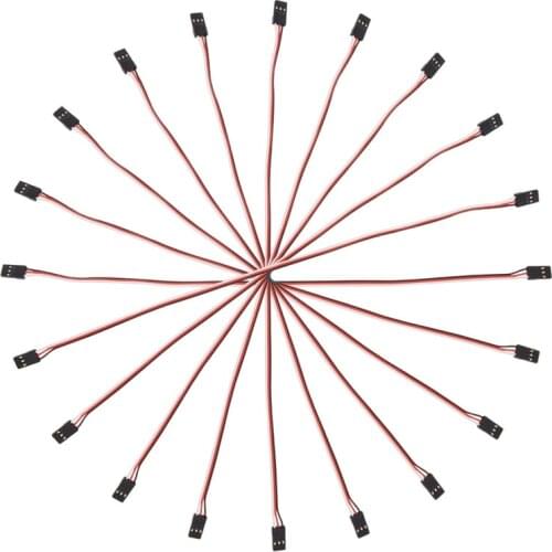 10pcs 5cm Male to Male Quadcopter Extension Servo Lead Futaba JR Wire Cable New