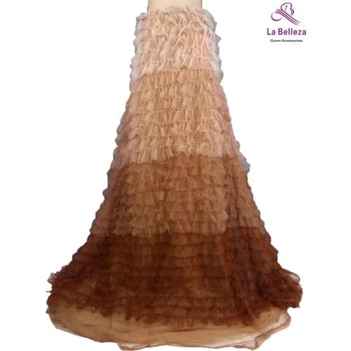 La Belleza 5 yards Fashion Gradient mesh 3D lace fabric 115cm width,brown,pink,yellow,blue lace fabric