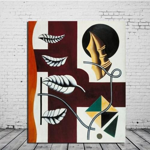 Modular Canvas Abstract HD Prints Wall Art Fernand Legor Posters Leaves Paintings Retro Living Room Home Decor Picture Framework