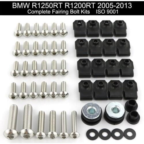 Fit For BMW R1250RT R1200RT 2005-2013 Motorcycle Complete Full Fairing Bolts Kit Screws Clips Washers Stainless Steel