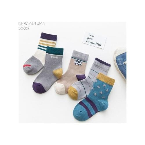 5pairs Autumn and Winter New Style Childrens Socks, Tube Socks, C Boys and Girls Baby Socks