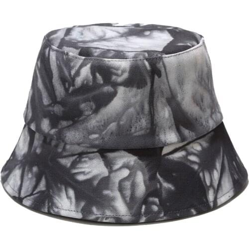 Winter Bucket Hat Fashion Tie-Dye Fisherman Hat Outdoor Travel Sunscreen Hiking Hat Hip-Hop Street Panama Adjustable Basin Hat