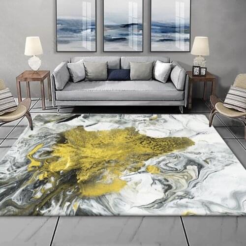 Modern Simple Home Big Carpets for Living Room Bedroom Area Rug 3D Geometric Floral Oil Painting Family Carpet Kitchen Floor Mat