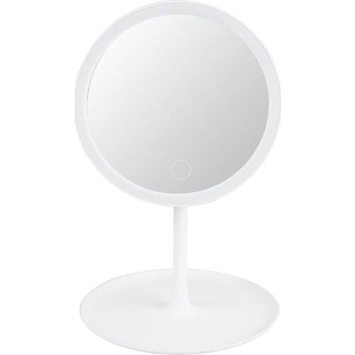 Led Makeup Mirror Touch Screen Illuminated Makeup Vanity Table Lamp 360 Rotation Cosmetic Mirror for Table Countertop Cosmetics
