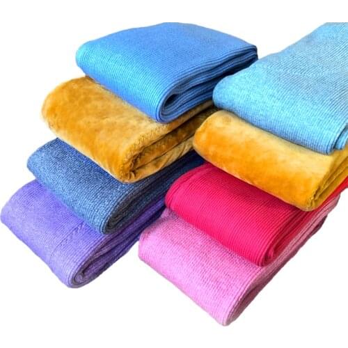 Boys and girls warm pants stretch large cotton fabric trousers to keep warm in winter