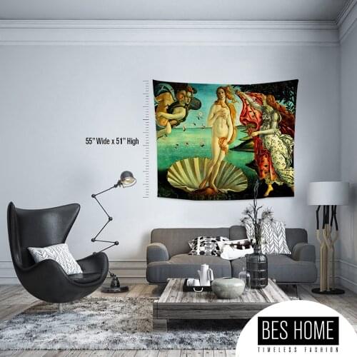 Birth of Sandro Botticelli - The Venus,Fabric Wall Hanging,Tapestry,Textile Wall Hang, wall Decoration,Master Piece Tapestry