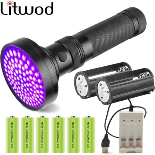Uv Led Flashlight Torch Lamp Light Lanterna AA Battery 395 Single File Switch Aluminum Alloy Working Catch scorpion & sterilize