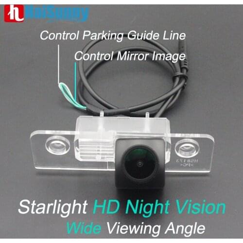 HaiSunny Waterproof Car Rear View Reverse Camera Full HD For Skoda Octavia II MK2 A5 Superb 2 mk2 Night Vision Fisheye lens